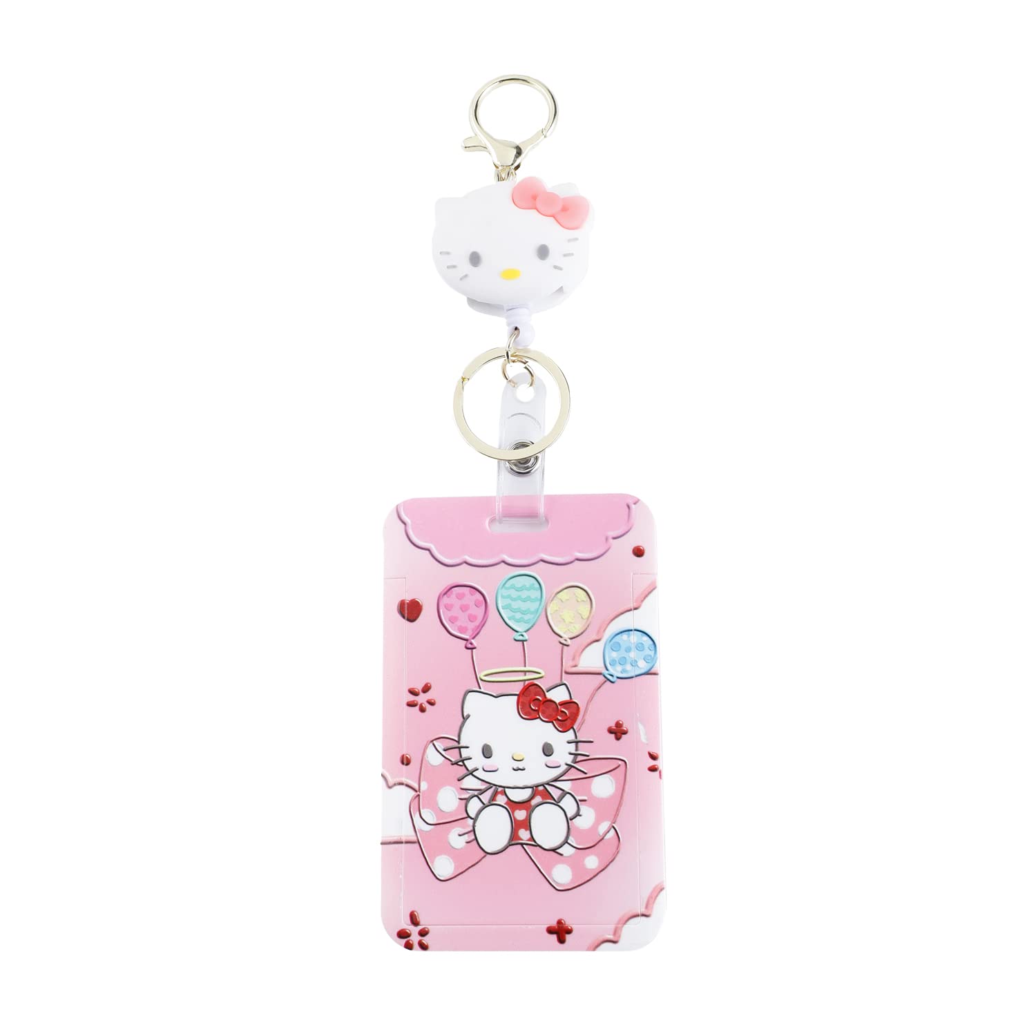 Cute Cartoon ID Badge Holder with Retractable Reel & Lobster Clip - Kawaii Nurse Name Tag Holder for Kids & School Use - Perfect for Hospitals, Schools, and Office Professionals