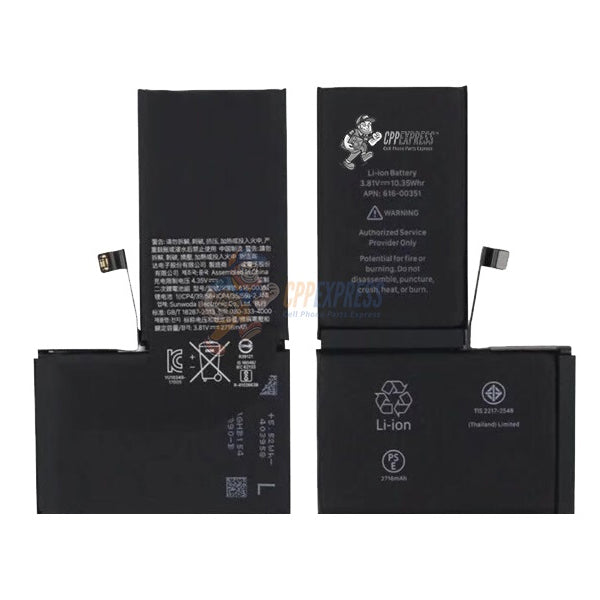 Premium High-Capacity 3200mAh Internal Battery Replacement for iPhone XS Max - Long-Lasting Power, Fast Charging, OEM Compatible (CPPE PRO) - Perfect for Travel, Work & Heavy Usage