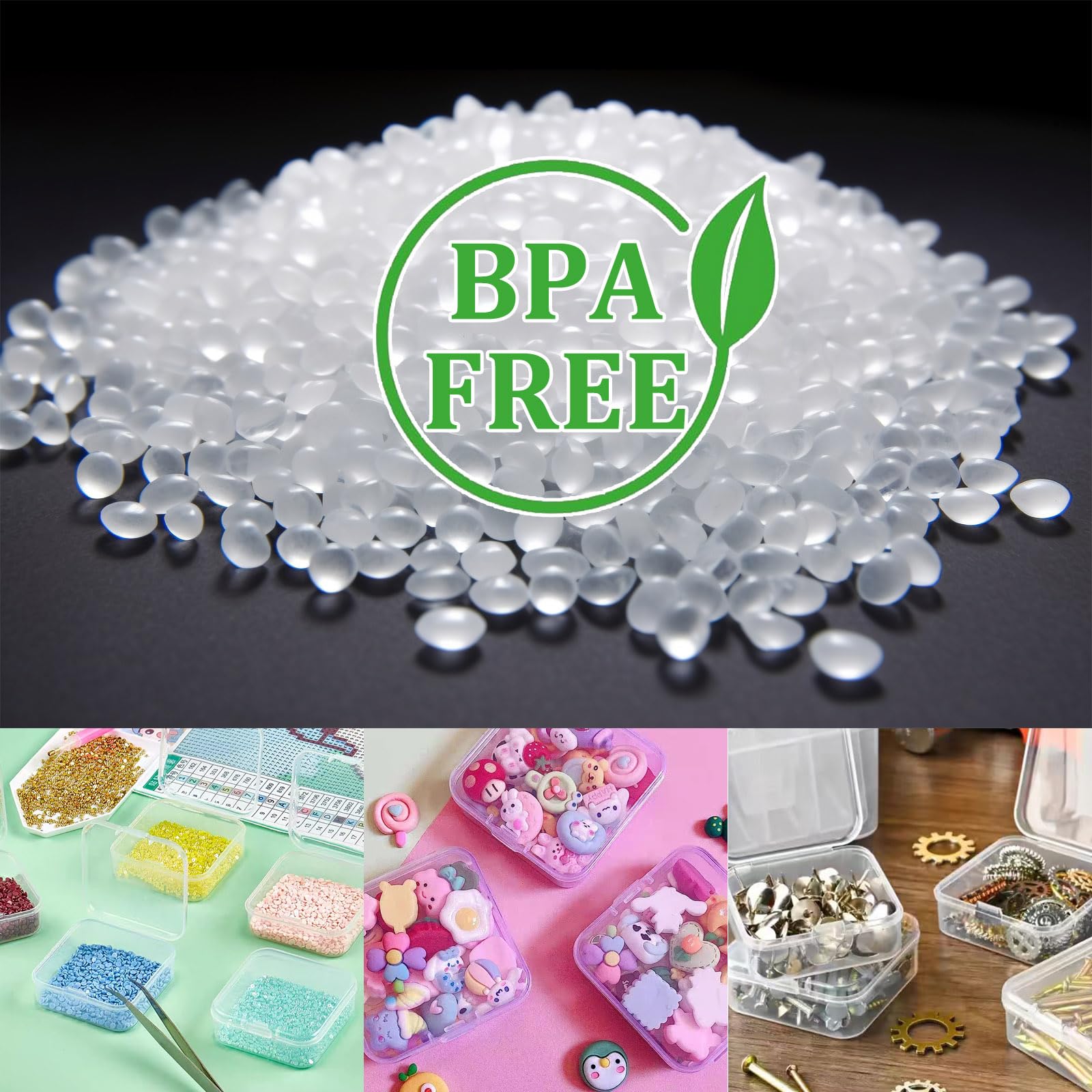 28Pcs Clear Bead Organizer Box with 1 Storage Case & Labels - Small Plastic Jewelry Storage Containers for DIY Crafts, Beading Supplies, Sewing Accessories - Perfect for Home Crafting, Jewelry Making & Travel Organization