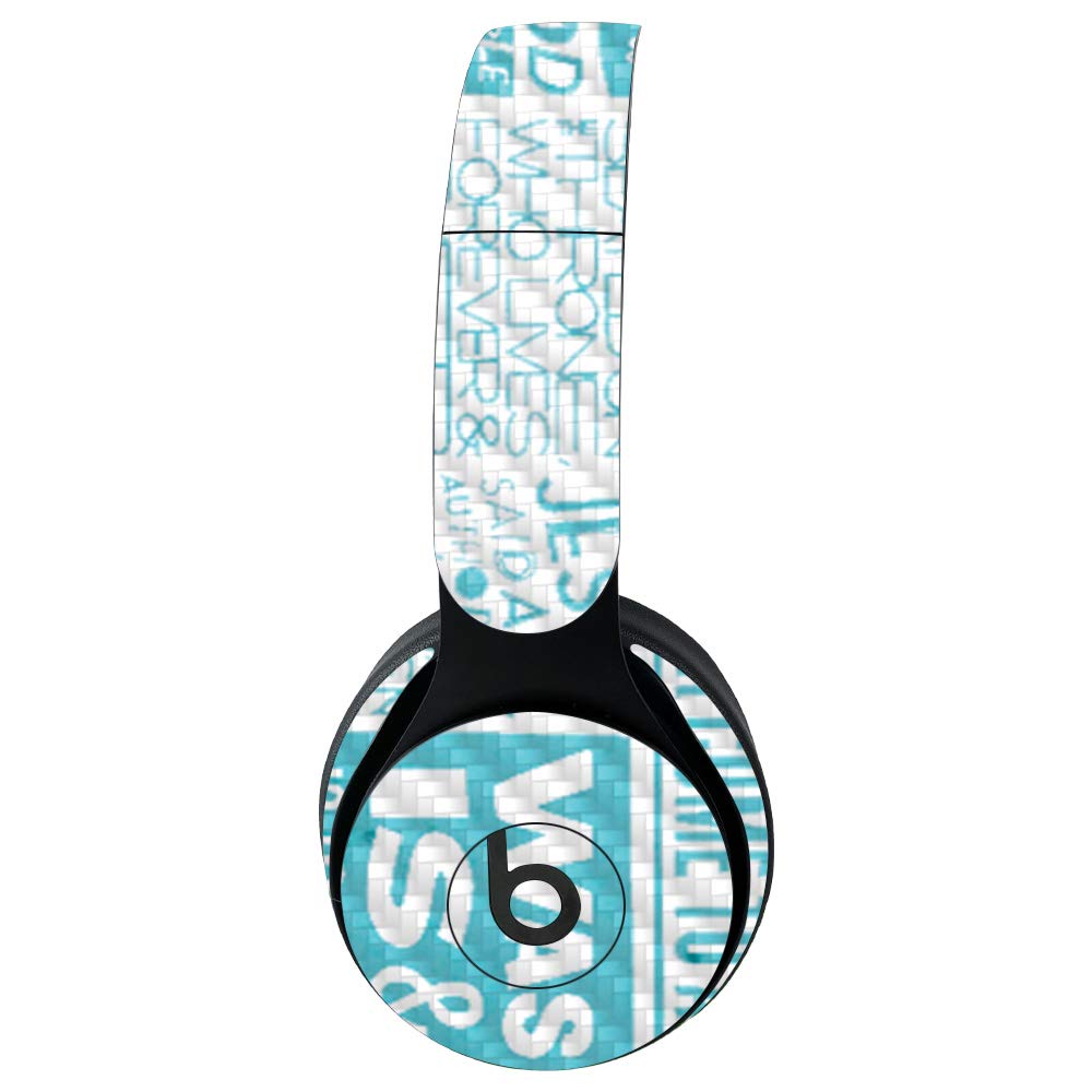 MightySkins Carbon Fiber Skin for Beats Solo Pro Wireless Headphones - Faith | Protective Durable Textured Cover | Easy to Apply & Remove | Made in USA | Perfect for Travel, Workouts & Daily Use