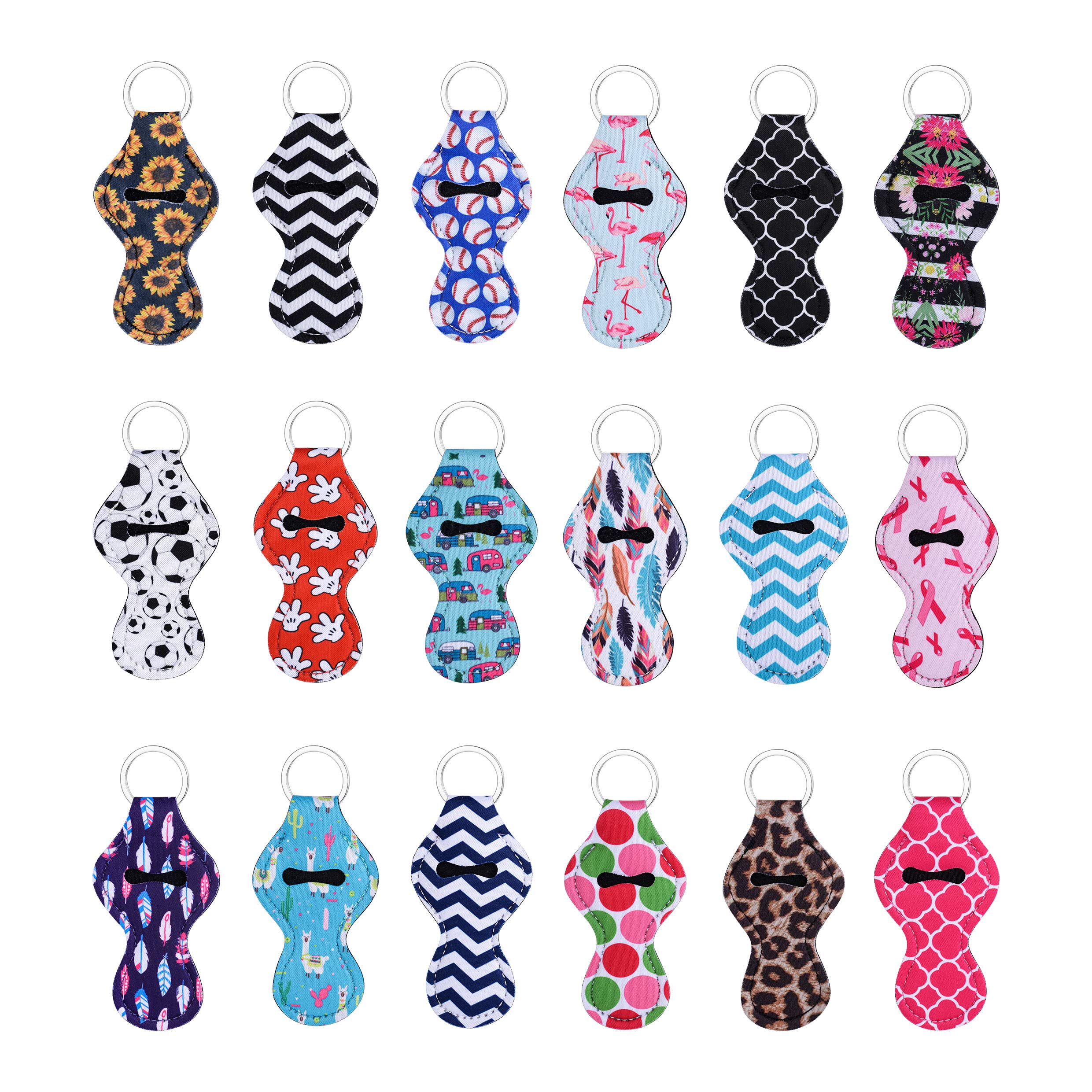 Sublimation Blanks Chapstick Holder Keychains Lipstick Holder - Bulk Keychains for Personalized and Practical Gifts
