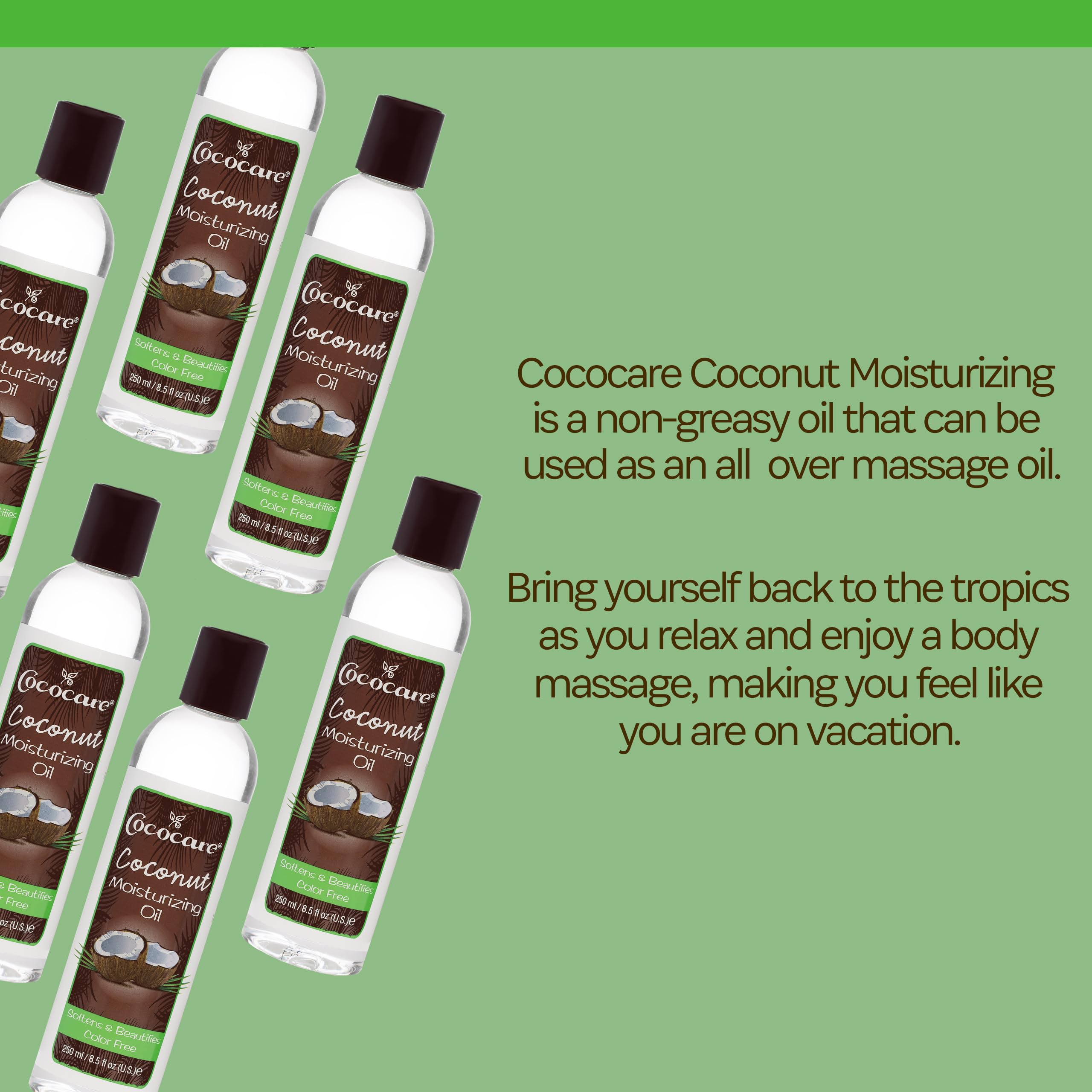 Cococare 100% Pure Coconut Oil for Skin & Hair - 8.5 Fl Oz Natural Moisturizer - Hydrating Body Oil for Dry Skin, Hair Care & Massage - Great for DIY Beauty Recipes & Aromatherapy