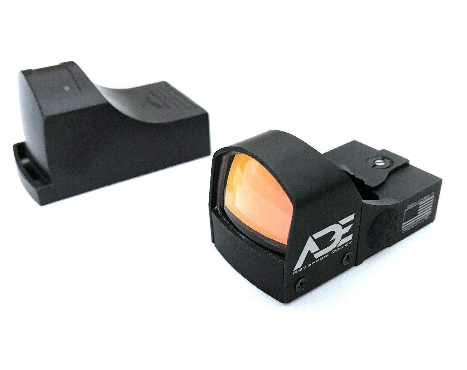 Ade Advanced Optics Crusader RD3-009 Red Dot Reflex Sight with Mounting Plate - Compatible with Ruger Mark I, II, III, IV, IV-Lite & Picatinny Rails - Perfect for Pistol Shooting, Hunting, and Tactical Training
