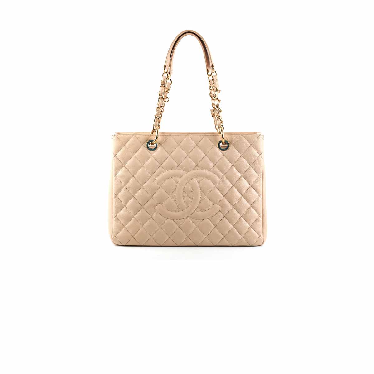 Chanel Caviar Leather Grand Shopping Tote GST Handbag in Beige - Luxury Designer Tote for Women, Perfect for Work, Travel & Everyday Use