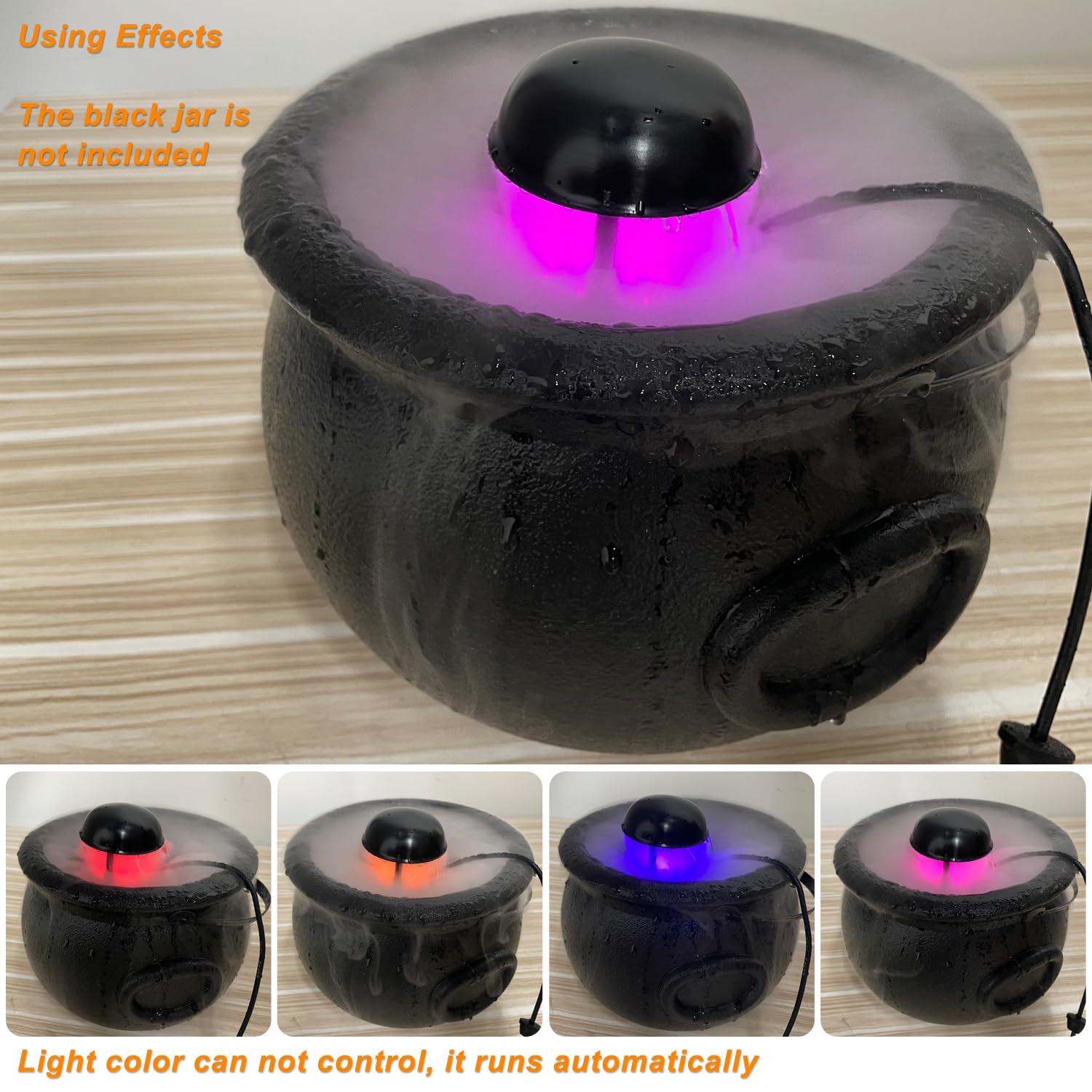PULACO Water Mist Maker Fog Machine with Splash Guard - Perfect for Halloween Decorations, Parties, Haunted Houses & Indoor/Outdoor Events