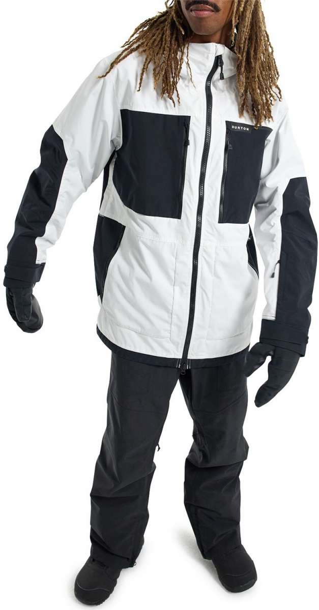 Burton Frostner 2L Waterproof Jacket for Men & Women 2024 - Lightweight Winter Snowboarding Coat for Skiing, Hiking & Outdoor Adventures
