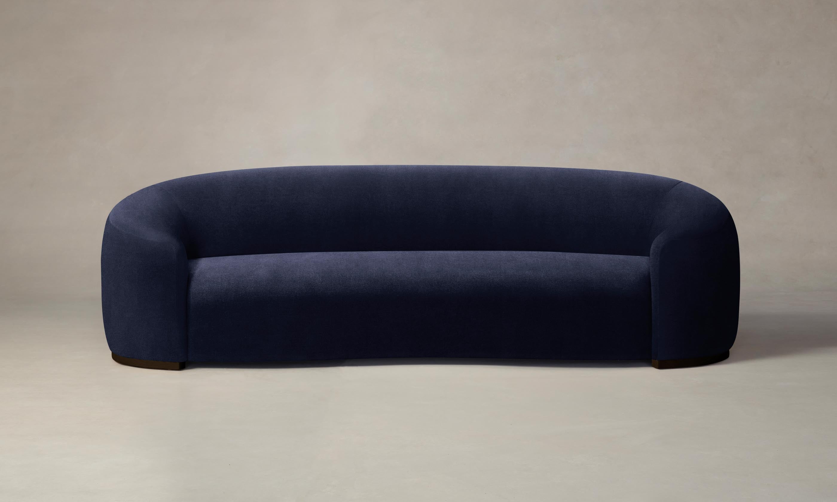 Luxury The Chelsea Sofa - Performance Velvet Midnight Blue Upholstered Modern Living Room Couch for Home & Office Comfort