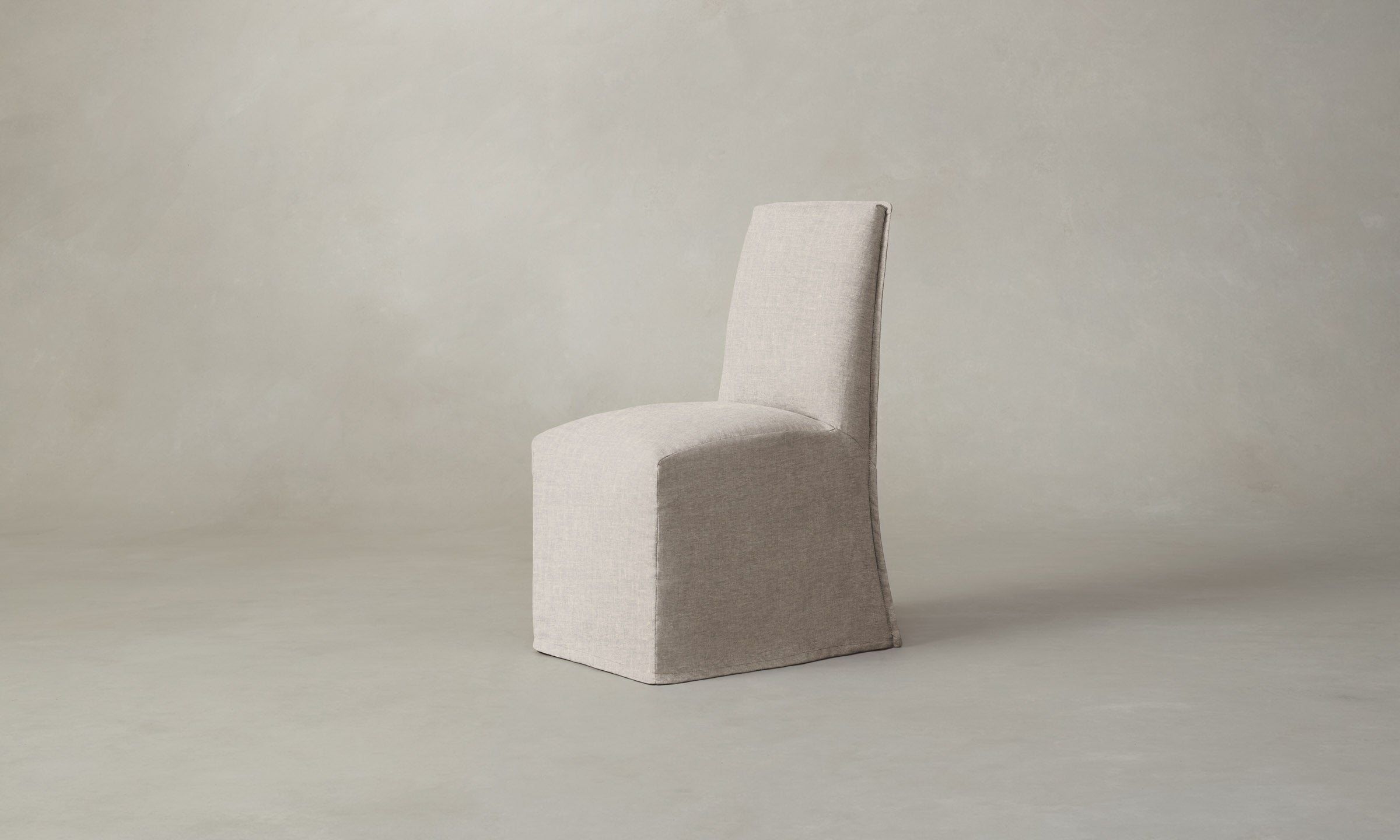 The Beacon Dining Chair - Heritage Belgian Linen Upholstered Summit Chair for Modern Dining Room & Kitchen Decor