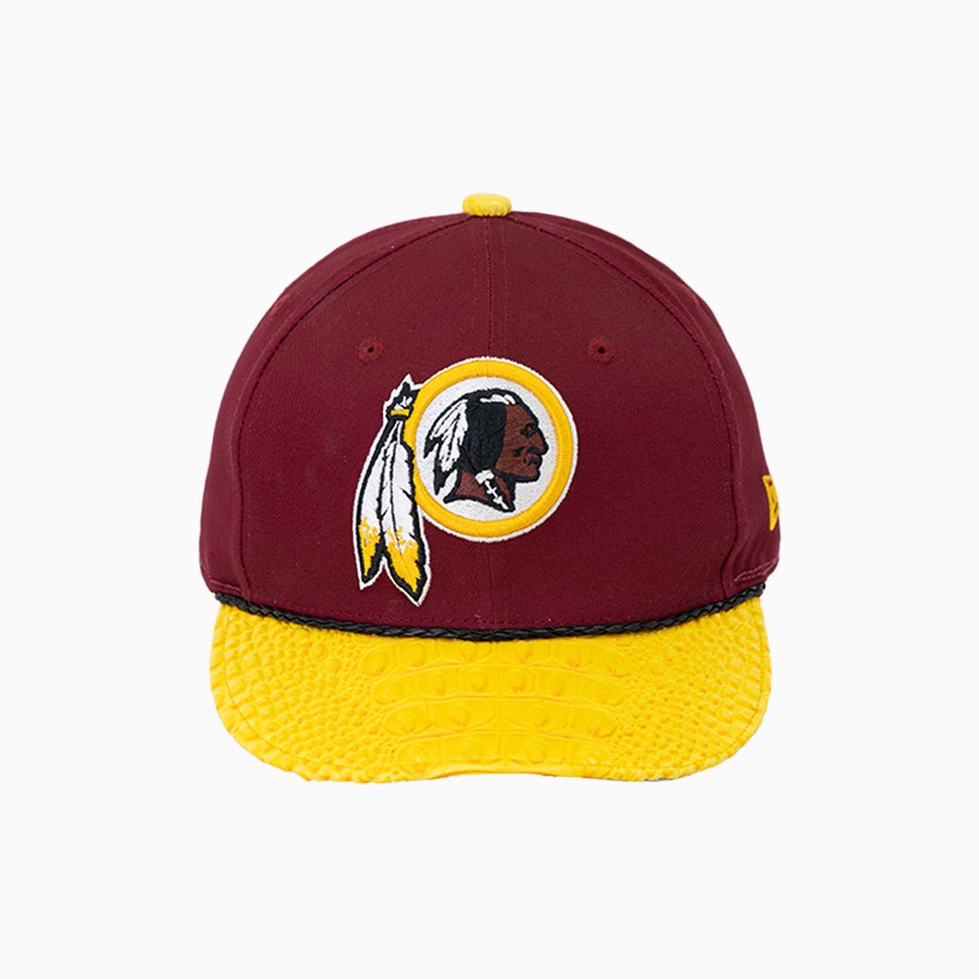 Breyer's Buck 50 Washington Commanders Adjustable Baseball Cap with Genuine Leather Visor - Perfect for NFL Games, Tailgating & Sports Fan Gear