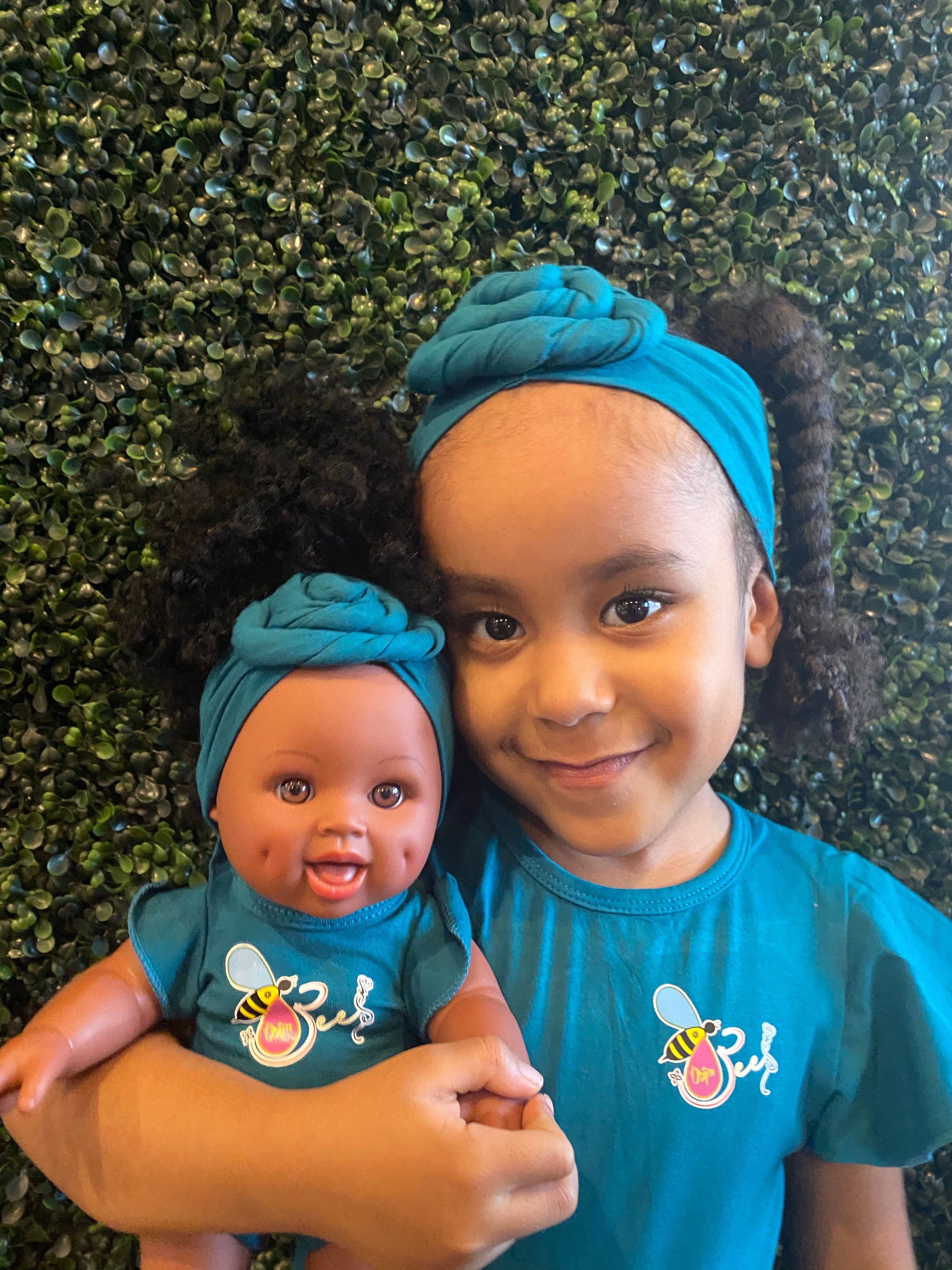 Matching Girl and Doll Romper & Headbands Set - Cute Outfit for Girls and Their Dolls (Doll Sold Separately) | Perfect for Birthday Parties, Photo Shoots, and Playtime