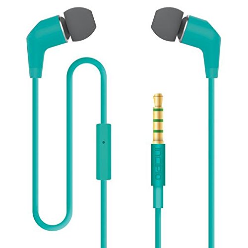 Incipio NX-309 F88 Hi-Fi Stereo Earbuds with Noise Isolation - Teal Blue Wireless Headphones for Running, Gym & Travel