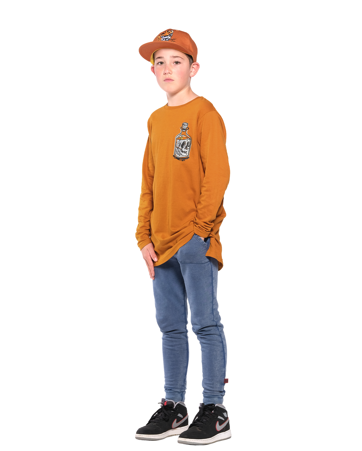 Band of Boys BANDITS Long Sleeve Bottle Graphic Tee - Trendy Streetwear for Men, Casual Outfit Essential, Perfect for Everyday Wear & Urban Fashion