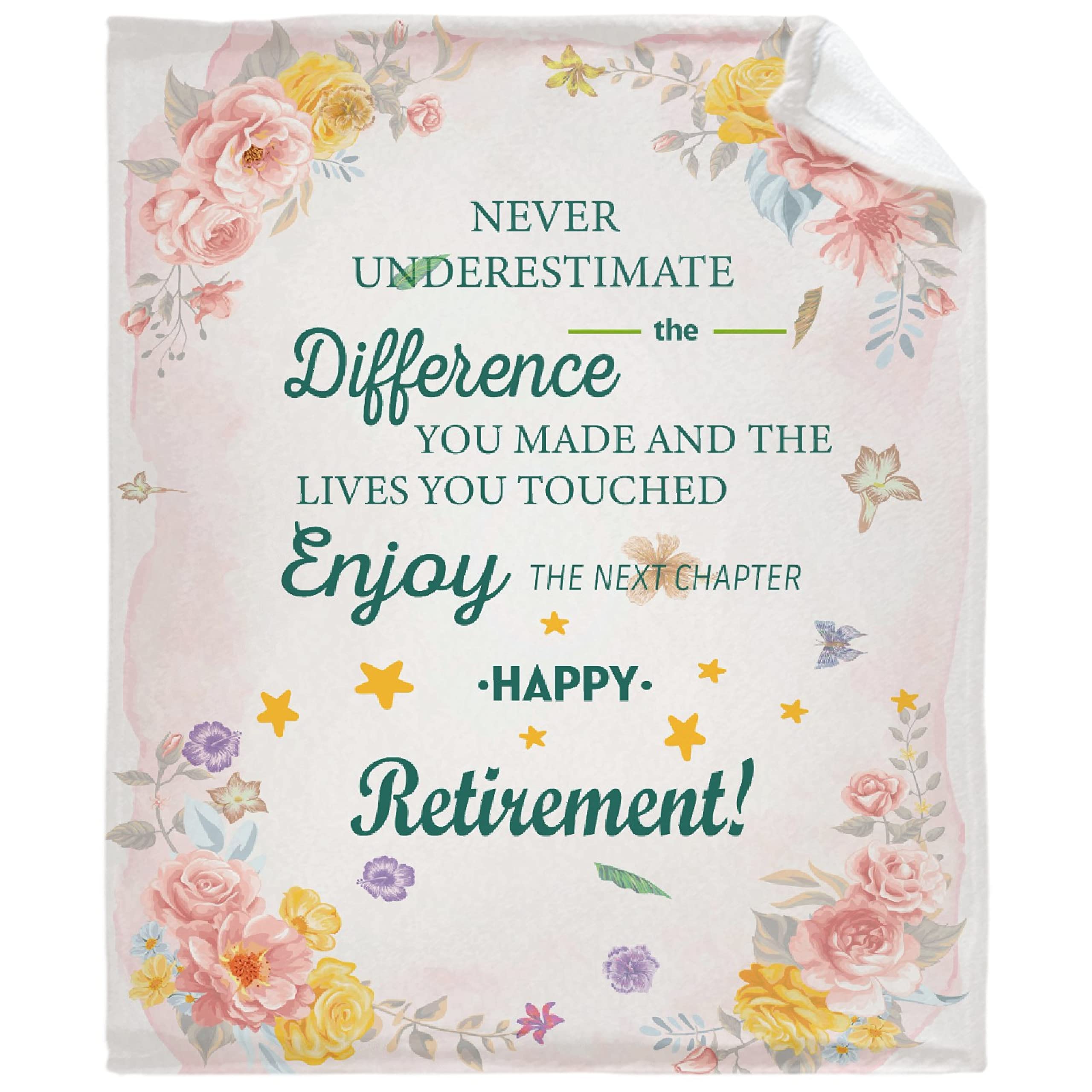 Soft Cozy Lightweight Plush Fleece Throw Blanket - Perfect Retirement, Birthday & Mother's Day Gift for Women, Men, Mom, Grandma & Dad - Ideal for Sofa, Couch, Bed Decor & Travel - Great for Kids Too