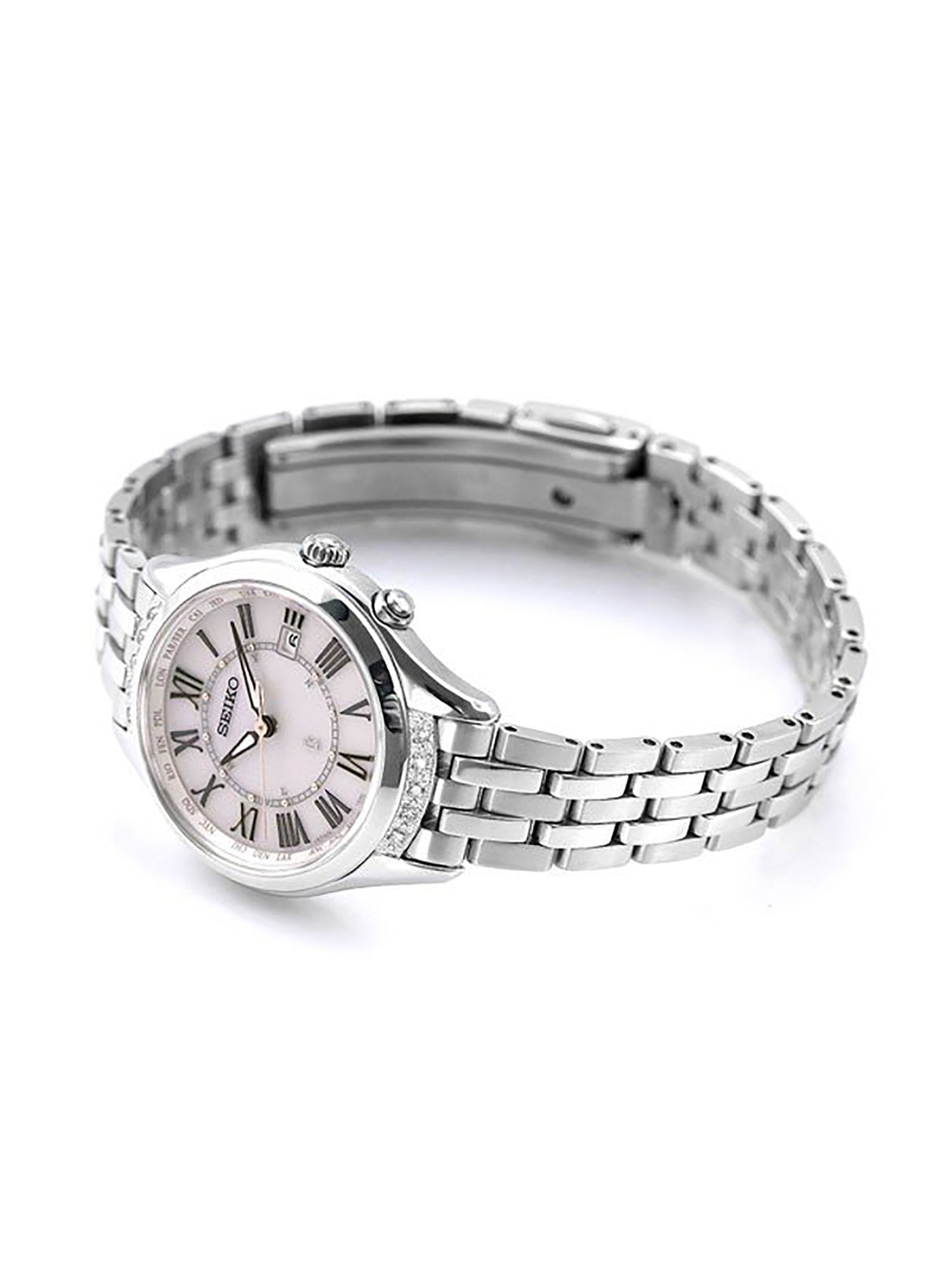 SEIKO LUKIA SSVV053 Japanese Automatic Watch for Women - Elegant Stainless Steel Dress Watch with Date Display | Perfect for Business, Office, and Formal Occasions