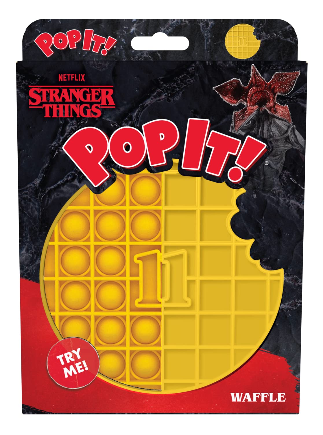 Buffalo Games Pop It Stranger Things Waffle Sensory Fidget Toy - Stress Relief & Anxiety Relief for Kids & Adults - Perfect for Home, Office, School & Travel