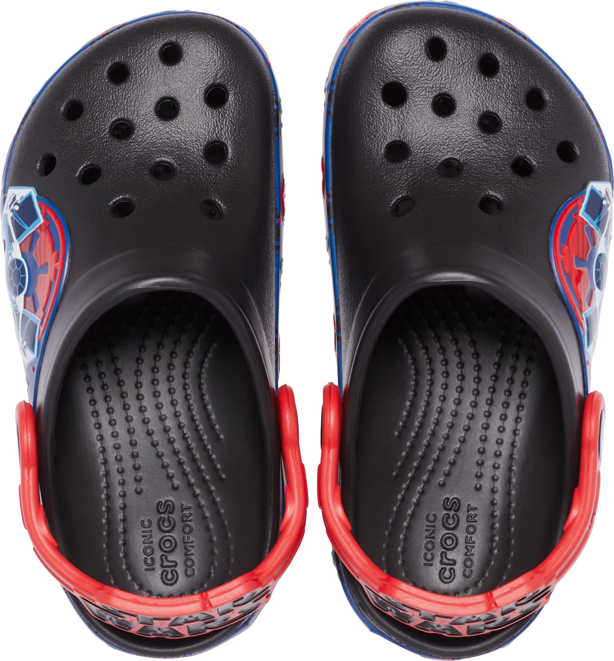 Crocs Kids' Star Wars Light Up Clog Shoes - LED Light-Up Sneakers for Boys & Girls | Fun Lighted Footwear for Playtime, Parties & Nighttime Safety