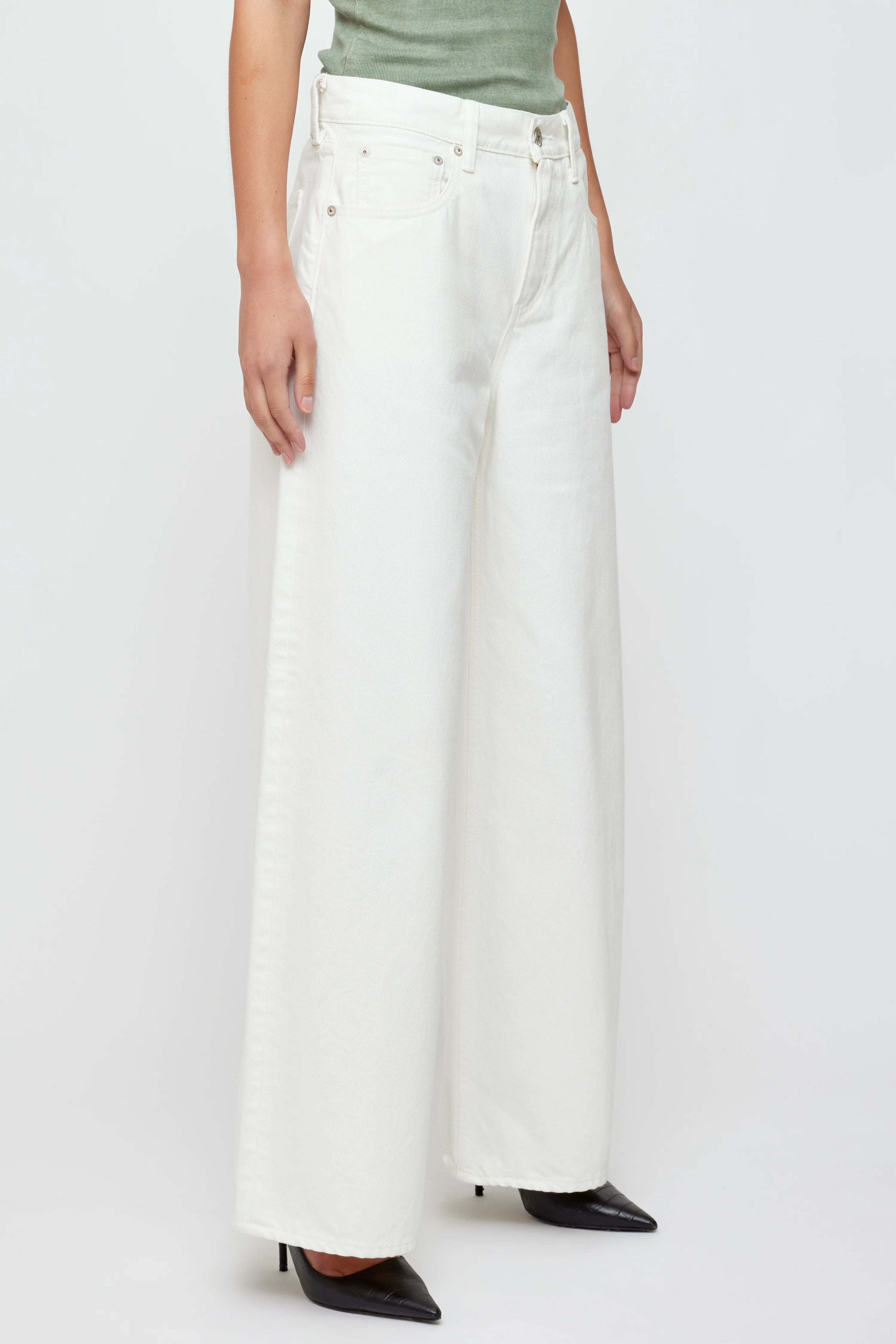 Moussy Vintage Tribeca Super Wide High Waist Pants for Women - 90s Retro Loose Fit Denim Trousers | Casual Streetwear, Office, Travel & Everyday Outfits