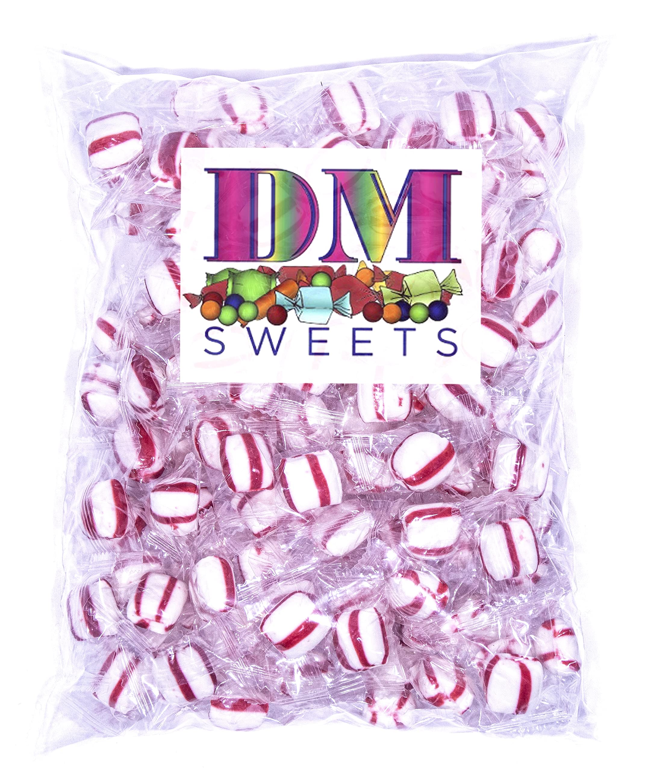 Bulk Peppermint Puffs - 2 lbs Individually Wrapped Soft Mint Candies for Fresh Breath | Perfect for Office, Parties & Gift Baskets