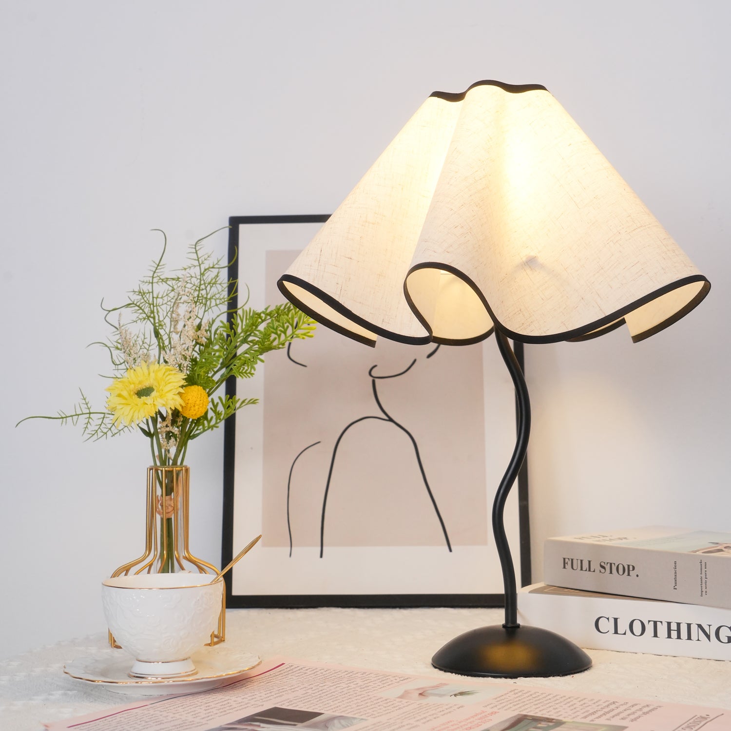 Modern Cora Table Lamp - Adjustable LED Desk Light with Touch Control, Dimmable Warm White to Cool White - Perfect for Bedroom, Office, and Study Room Lighting