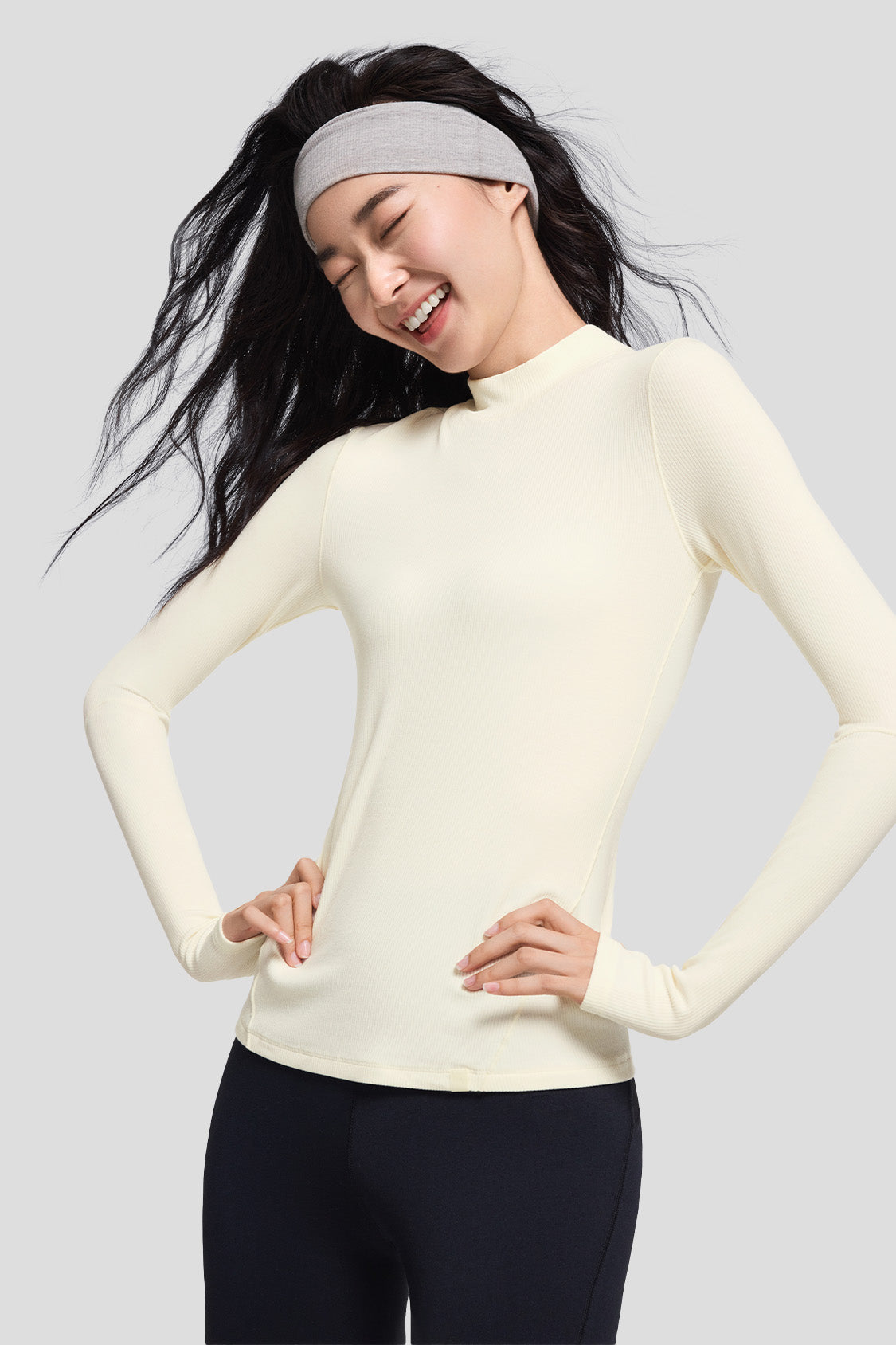 SoftShield Women's WarmCore Half Turtleneck Thermal Shirt - Cozy Winter Layering for Outdoor Activities & Casual Wear