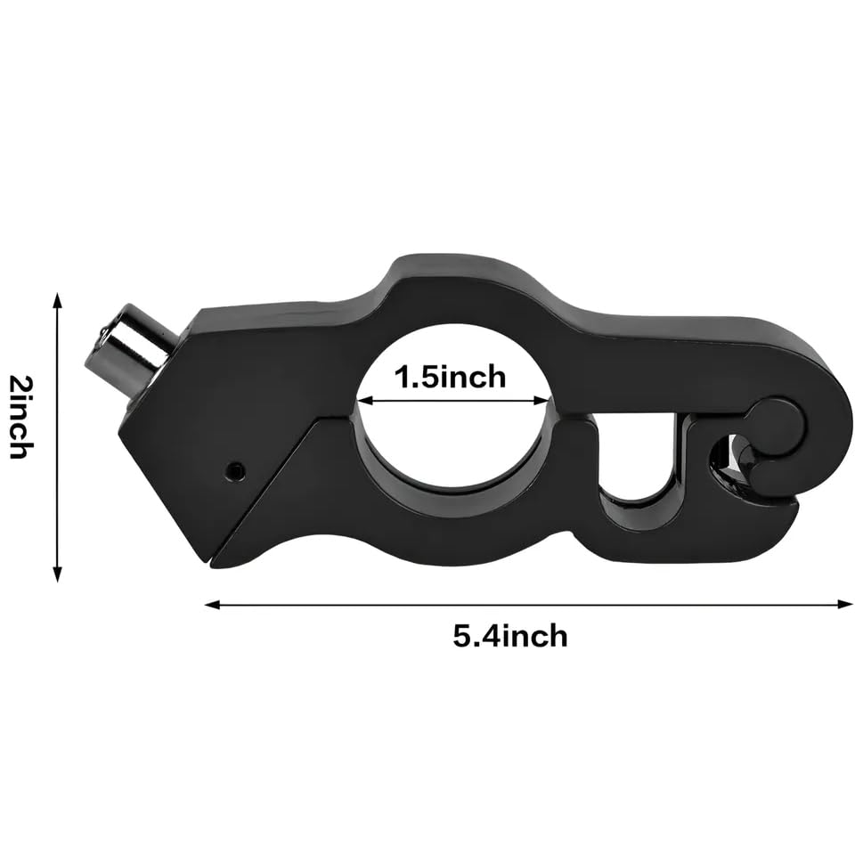 Motorcycle Locks Anti Theft - 2pcs Handlebar & Helmet Lock for Bikes, ATVs, Scooters - Secure Parking & Riding