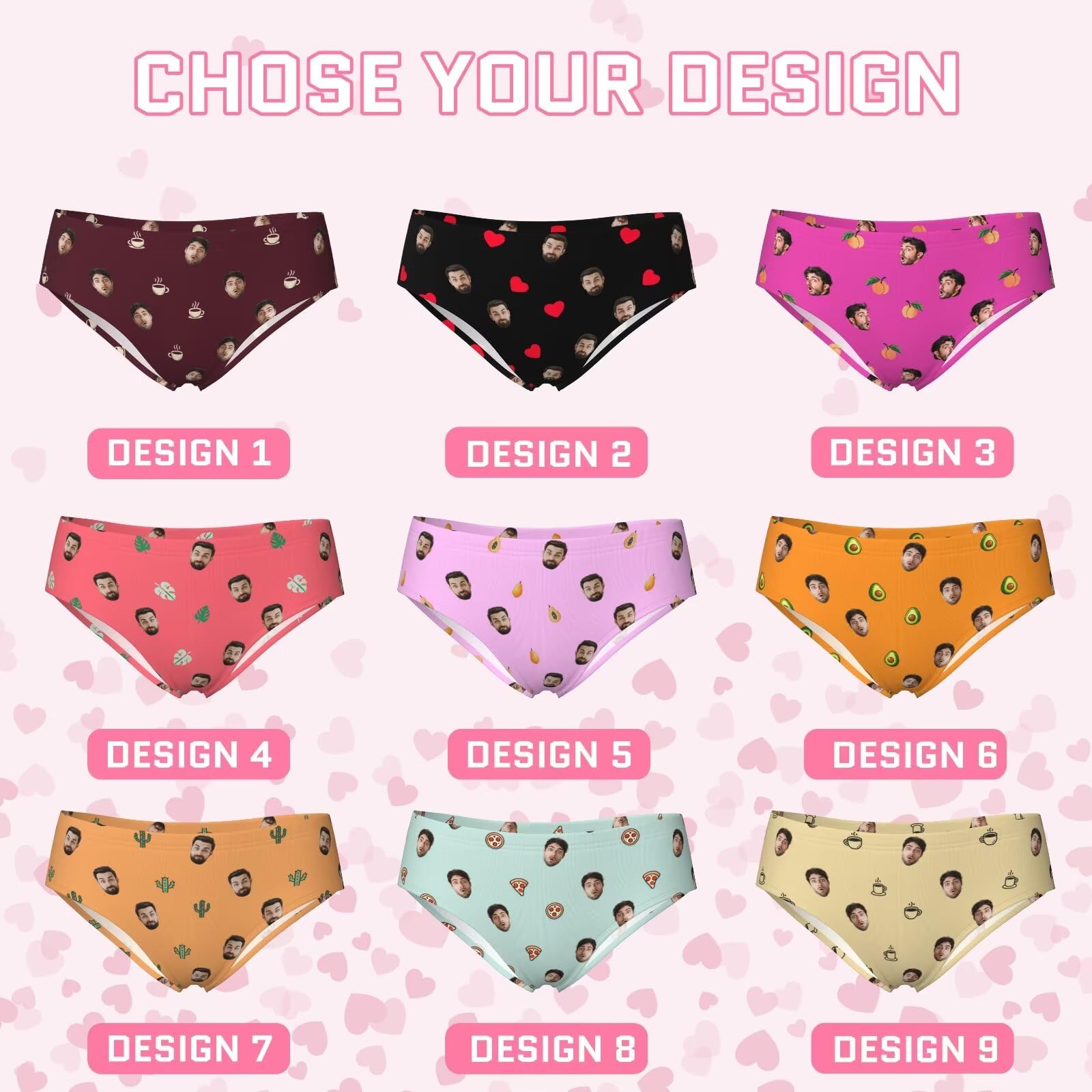 Custom Photo Underwear for Women - Funny Gift for Her - Perfect for Birthdays & Anniversaries