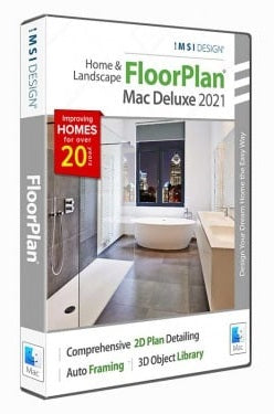IMSI FloorPlan 2021 Mac Deluxe - Home Design Software for Mac | Download Now for Interior Design & House Planning Projects