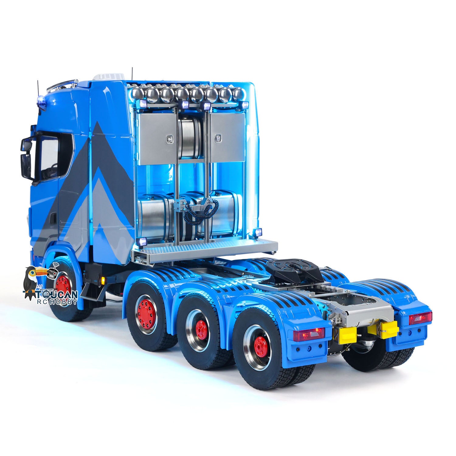 1/14 Scale 770S 8x8 Metal Chassis RC Tractor Truck - Remote Control Construction Vehicle with ST8 Battery - Perfect for Off-Road Adventure & Construction Site Play