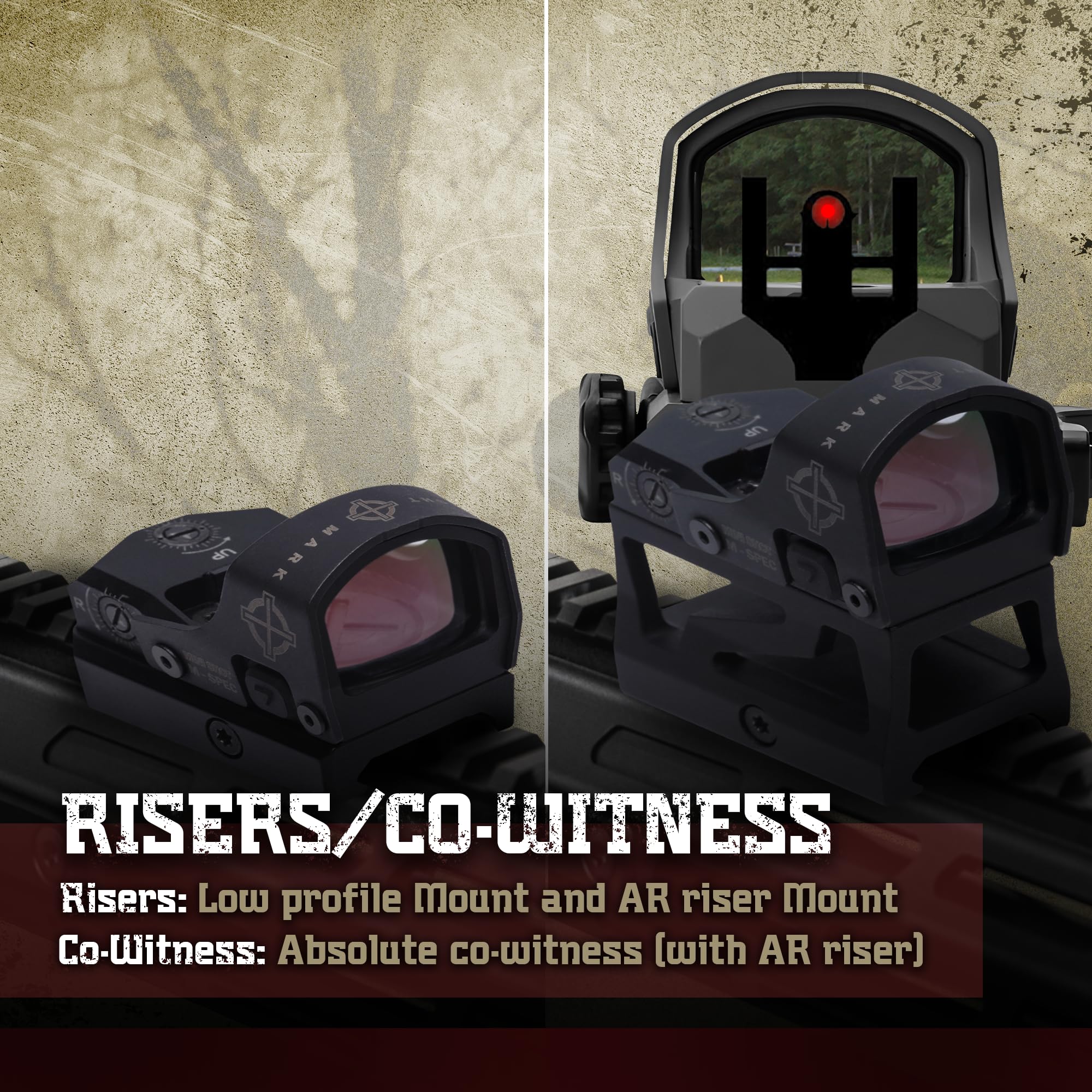 Sightmark Mini Shot M-Spec Reflex Sight - Red Dot Sight for Pistols & Rifles | Quick Target Acquisition | Hunting, Tactical & Home Defense Use