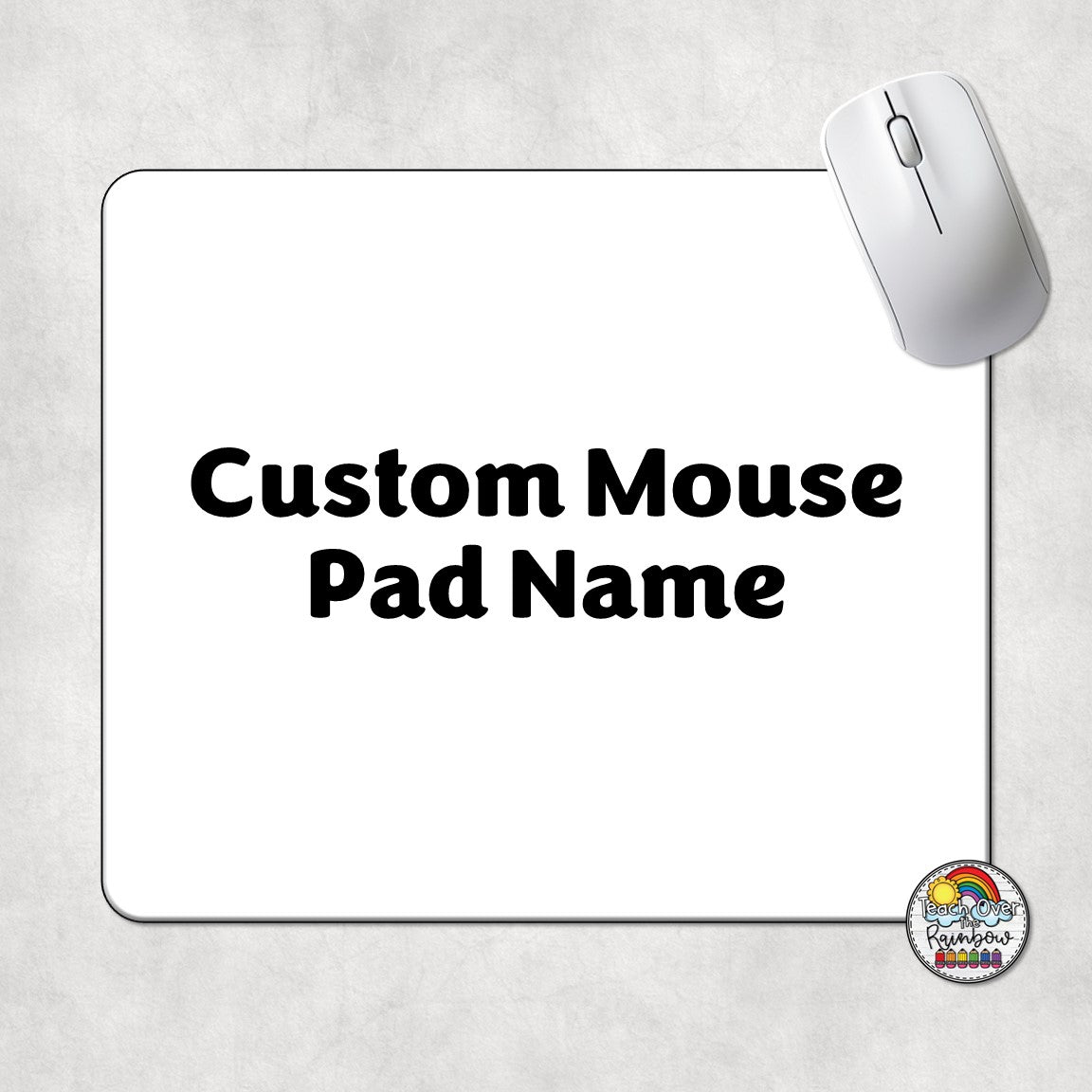 Custom Printed Mouse Pad with Your Name - Personalized Office & Gaming Desk Accessory for Work, School, or Home Use