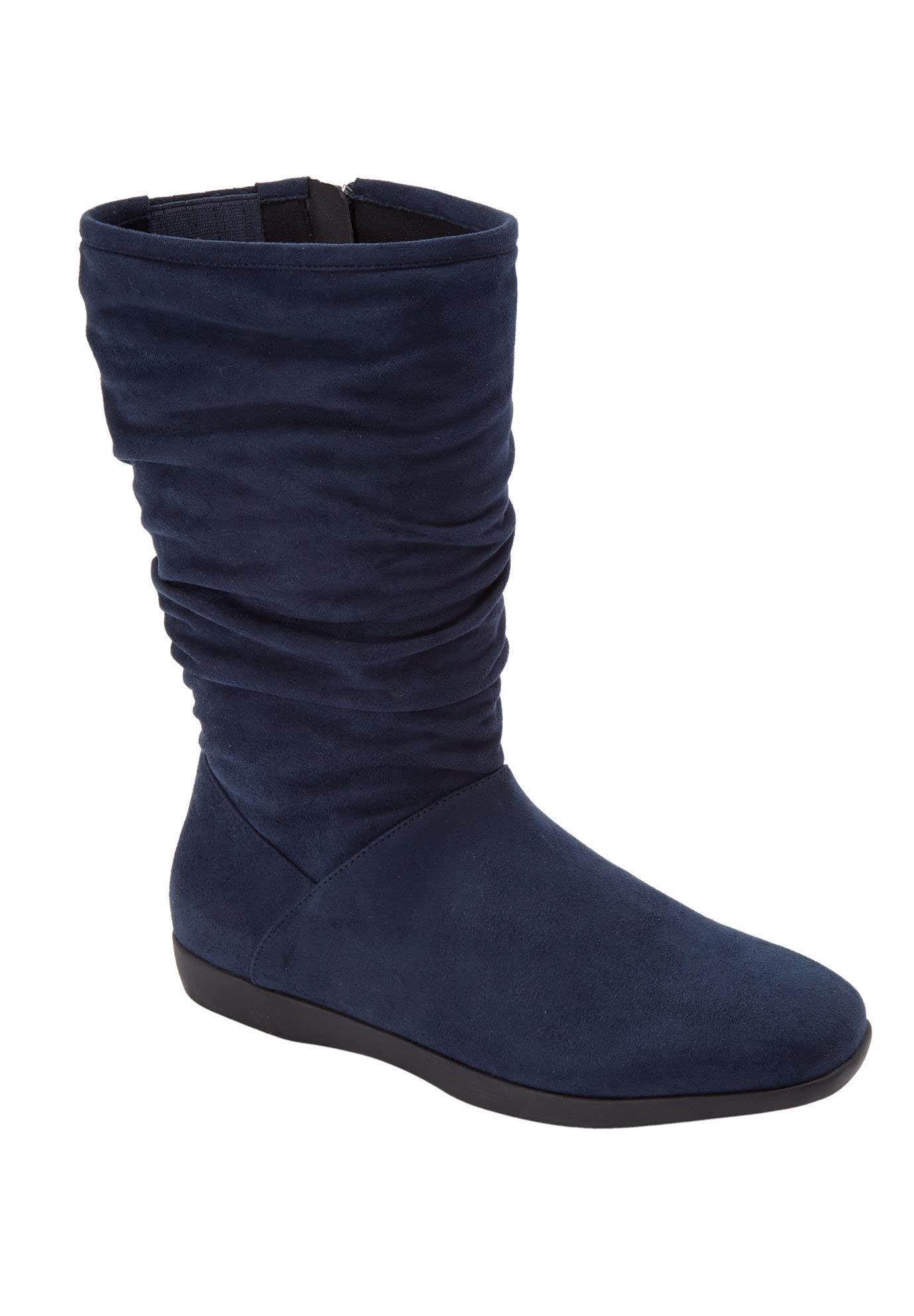 Comfortview Women's Wide Width The Aneela Boot - Comfortable Ankle Boots for Wide Feet, Fashion Winter Snow Boots with Cushioned Insole | Perfect for Work, Travel & Outdoor Activities