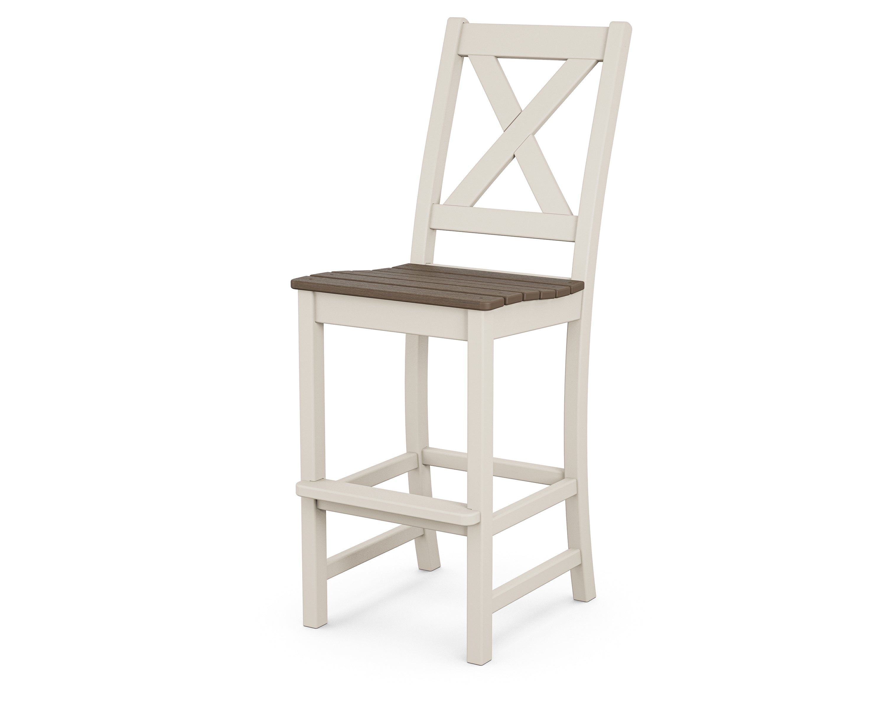 POLYWOOD Braxton Bar Side Chair - Weather-Resistant Outdoor Dining Chair for Patio, Deck, or Poolside - Perfect for Entertaining and Relaxing