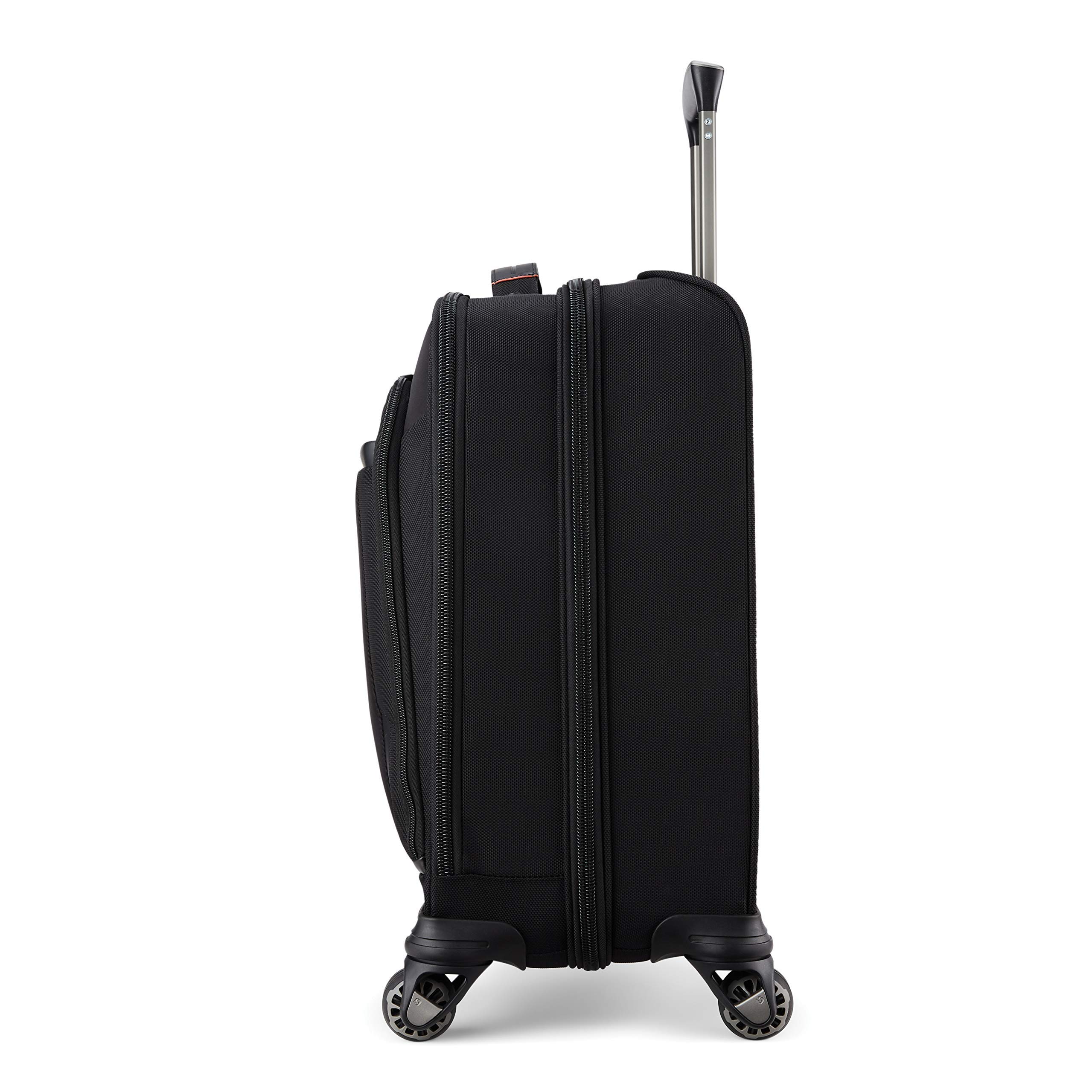 Samsonite Pro Vertical Spinner Mobile Office Business Carry-On Luggage - Black - Perfect for Business Travel & Work Trips