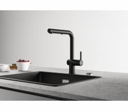 Premium Matte Black Pull-Down Kitchen Faucet with Sprayer - High Arc Modern Design for Easy Washing & Cooking | Perfect for Home, Restaurant & Commercial Use