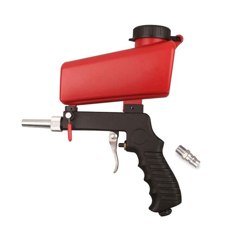 VerLich Gravity Feed Sandblaster Gun - Handheld Air Sandblasting Tool for Rust & Paint Removal, Dust Cleaning | Perfect for Auto Restoration, Metal Surface Prep & DIY Projects
