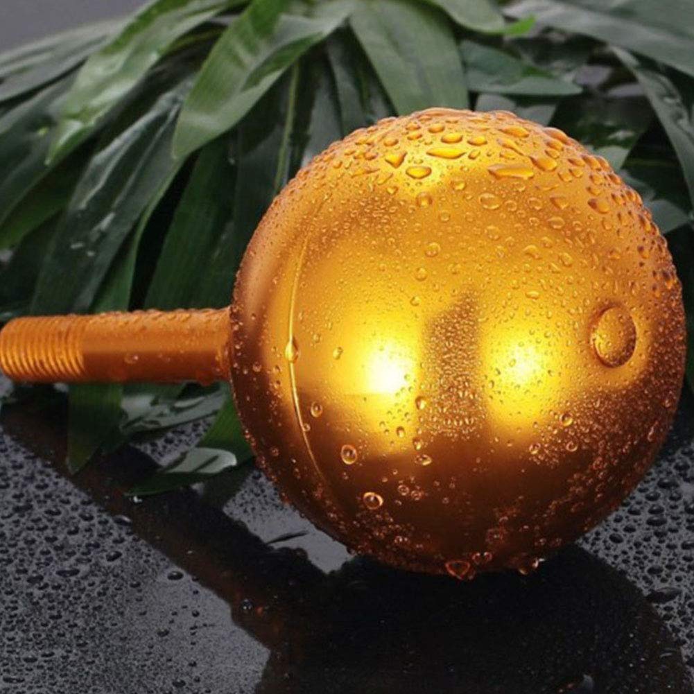 3 Inch Gold Anodized Aluminum Flag Pole Topper Ball - Decorative Ornament for Standard USA Flag Poles, Pulley Trucks & Solar Lights - Perfect for Patriotic Home, Garden & Outdoor Decor