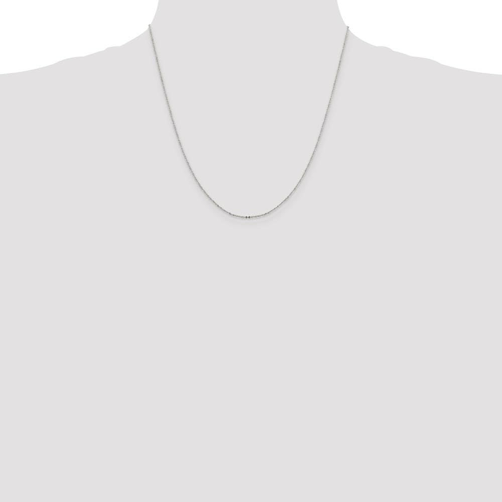 Sterling Silver Flat Cable Chain Necklace 1.1mm - Elegant Jewelry for Daily Wear