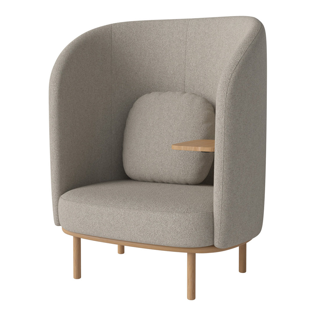 Fuuga Modern Nesting Armchair with Side Table - Space Saving Living Room Furniture for Small Apartments, Dorm Rooms & Cozy Home Decor