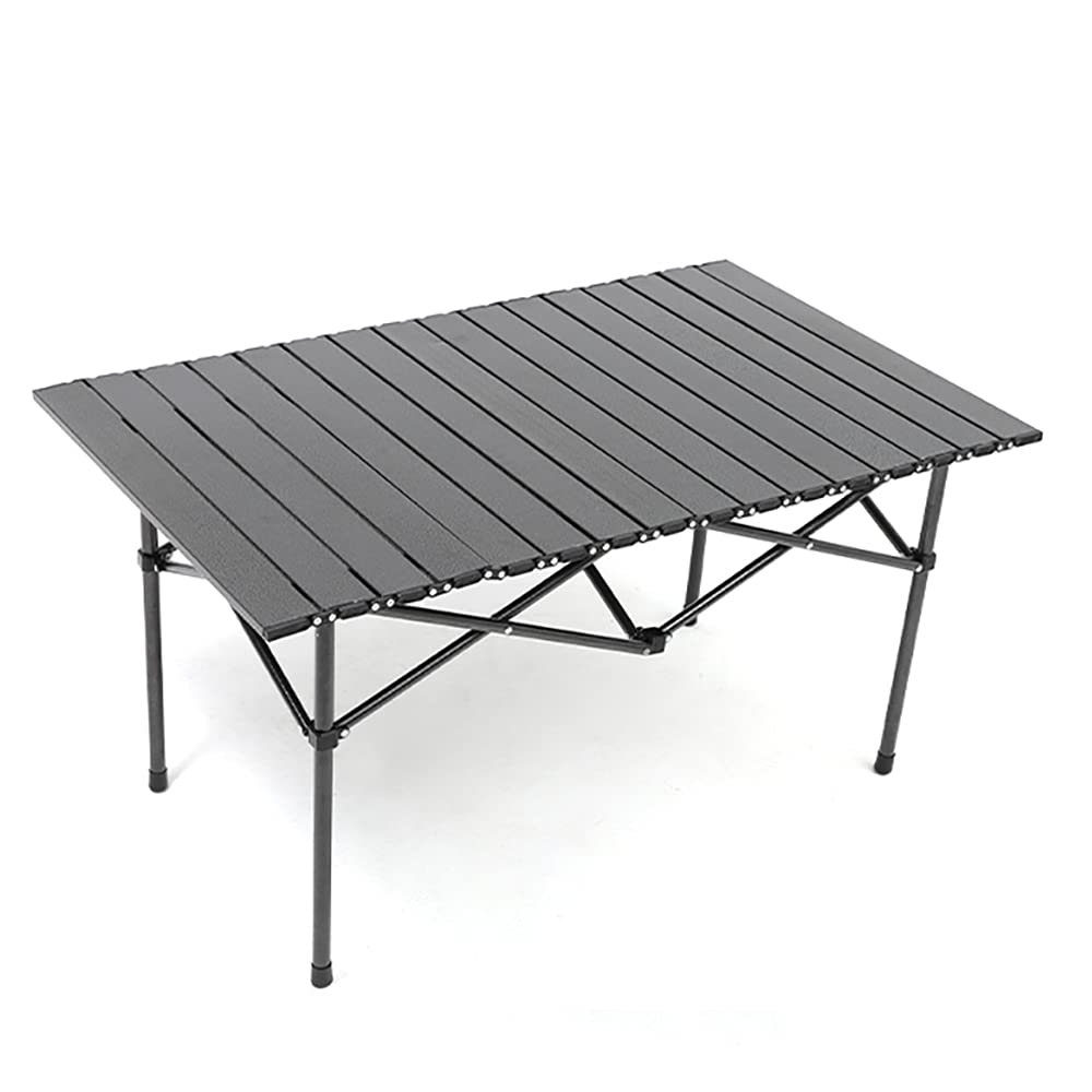 YZDKJDZ Aluminum Portable Folding Camping Table - Lightweight Aluminum Alloy Picnic Table with Strong Stable Design for Outdoor, Beach, BBQ, and Tailgating