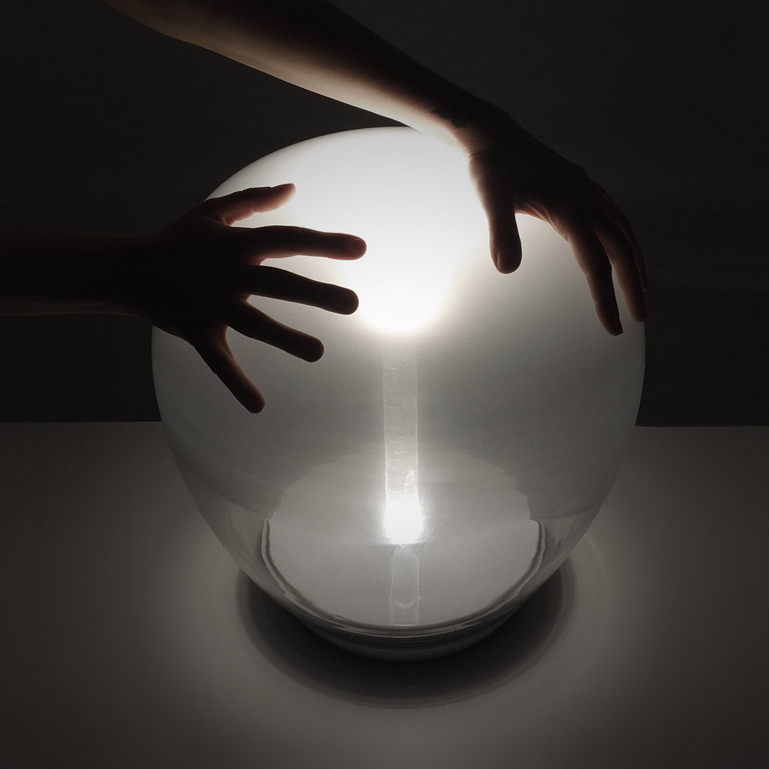 Empatia Modern LED Table Lamp - Adjustable Brightness, USB Charging Port, Night Light for Bedroom, Living Room & Office - Warm White & Cool White Light Modes