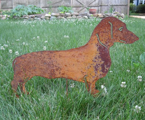 Dachshund Garden Stake - Handcrafted Metal Dog Memorial for Outdoor Decor | Perfect for Pet Lovers, Yard Art & Memorial Gardens