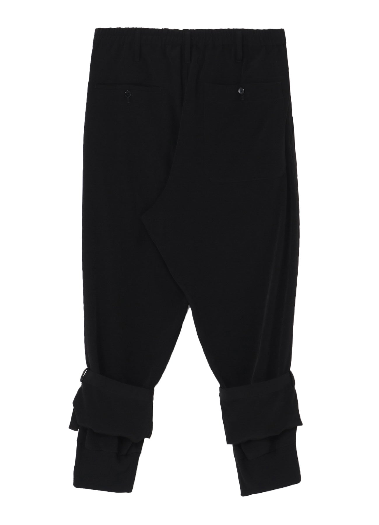 CREPE DE CHINE DOUBLE HEM RIB PANTS for Women - Comfortable High Waist Flowy Trousers | Perfect for Office Wear, Casual Outfits & Special Occasions