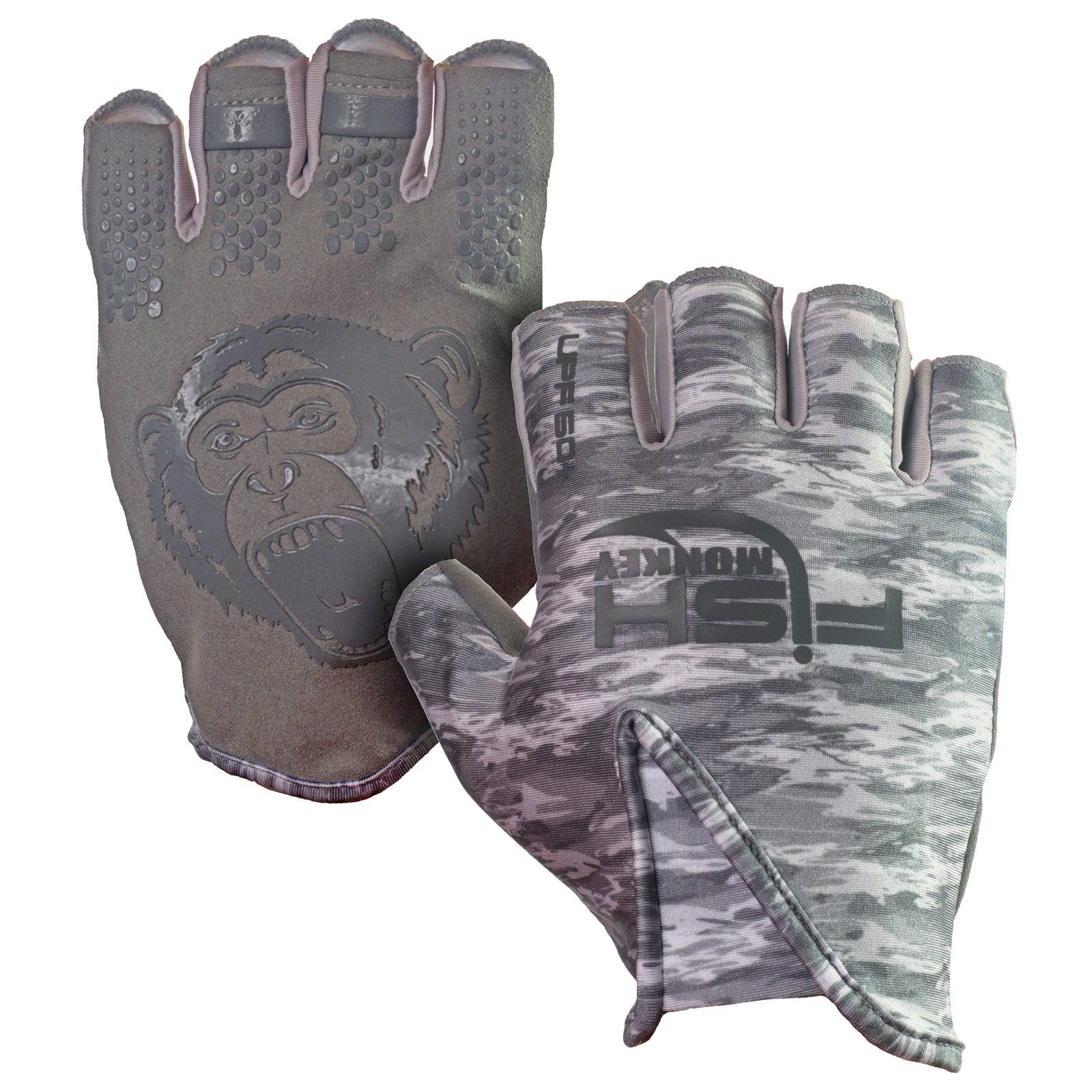 Fish Monkey FM18 Stubby Guide Glove - Durable Fishing Gloves for Cold Weather, Non-Slip Grip, Touchscreen Compatible - Perfect for Ice Fishing, Kayak Fishing, and Outdoor Water Sports