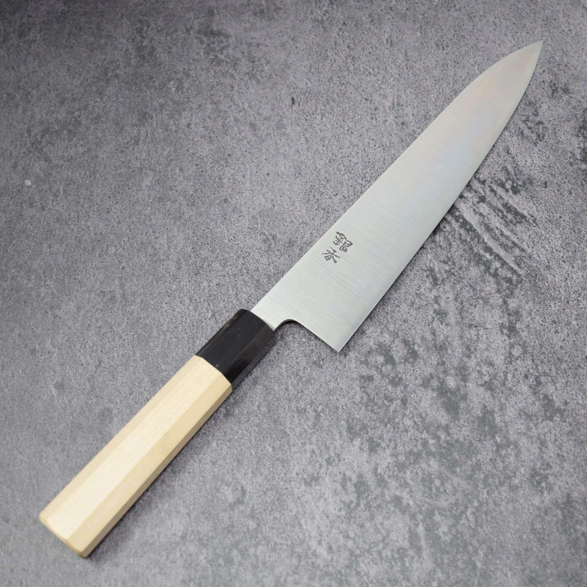 Premium Ashi Ginga White #2 Gyuto 240mm Japanese Chef Knife - High Carbon Steel Kitchen Knife for Professional Chefs & Home Cooking