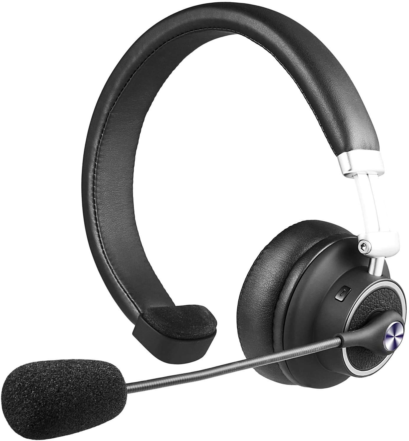 KIWITATA Wireless Bluetooth Headset for Truckers - Over Ear Noise Cancelling Headphones with Mute Mic for Truck Drivers, Business Calls, Office & Call Center - Perfect for Skype, Zoom & Remote Work