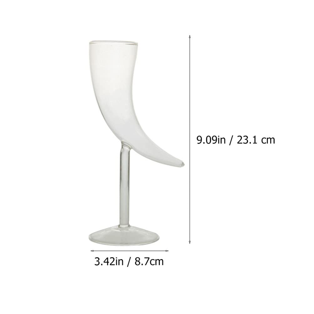 DOITOOL Moon-Shaped Cocktail Glasses - Set of 4 Creative Drinking Cups for Juice, Cocktails & Wine - Elegant Barware for Home Parties, Wedding Receptions & Romantic Date Nights