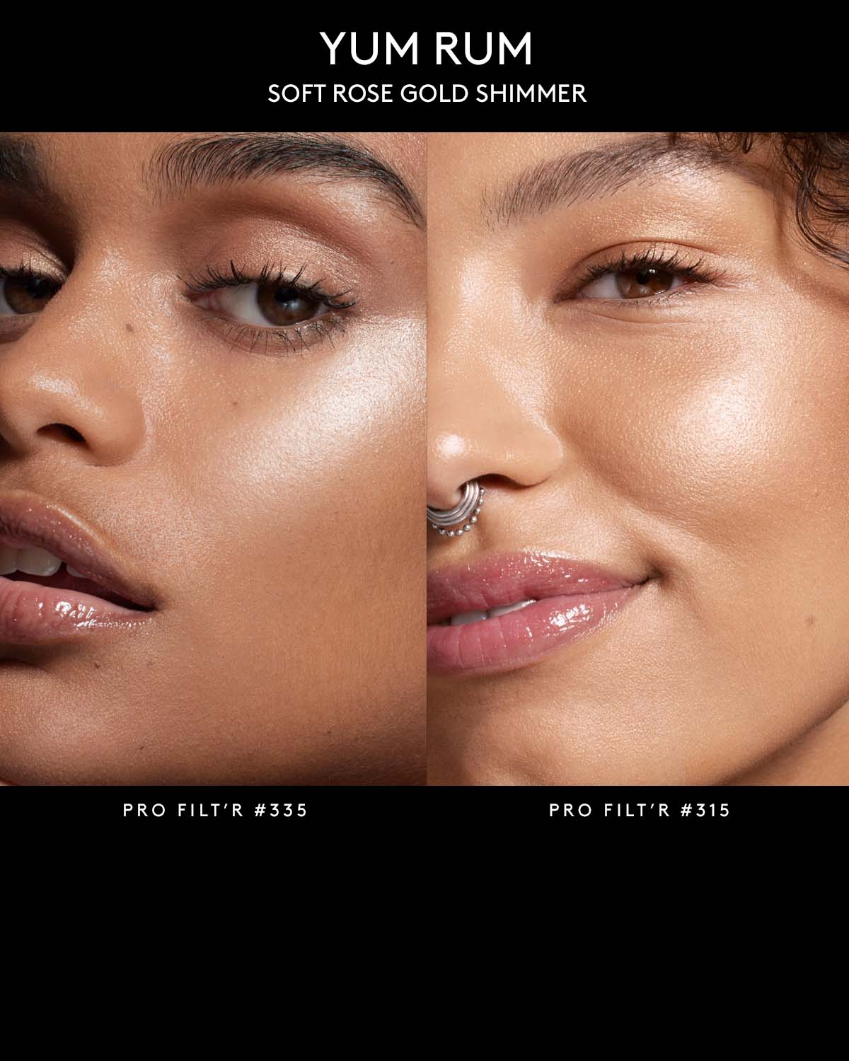 Demi'glow Light Diffusing Highlighter - Yum Rum | Natural Glow Makeup for Cheeks & Face | Perfect for Daytime Wear & Night Out Makeup Looks