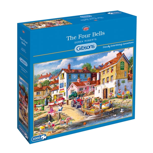 Gibsons 1000 Piece Jigsaw Puzzle - The Four Bells Landscape Art for Adults, Family Game Night & Home Decor | Challenging Puzzle for Relaxation & Stress Relief