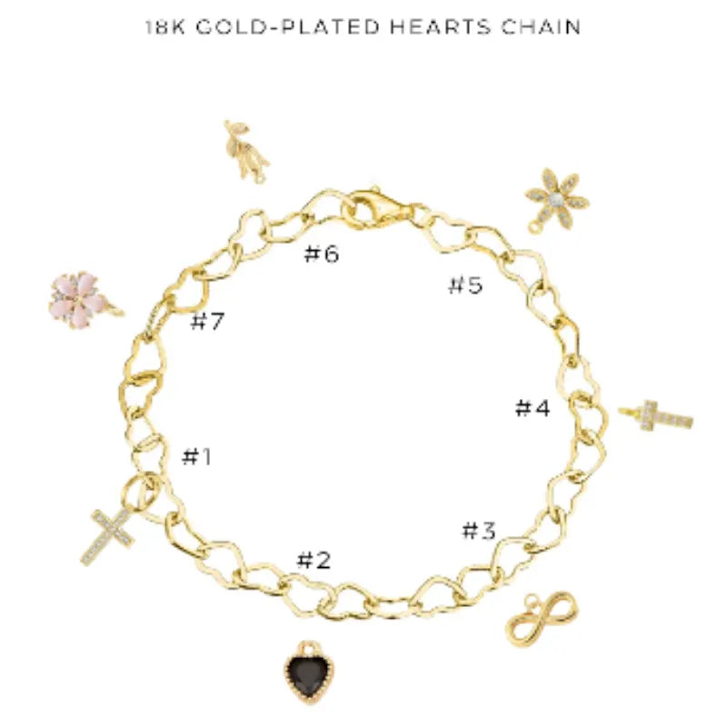 Elegant Charm Bracelet with Assorted Charms - Perfect for Women's Jewelry Collection & Gift Giving - $46.00 | Ideal for Parties, Weddings & Everyday Wear