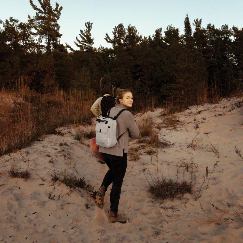 Travelon Origin Sustainable Antimicrobial Anti-Theft Small Backpack - Lightweight & Secure Daypack for Commuting, Travel & Outdoor Adventures